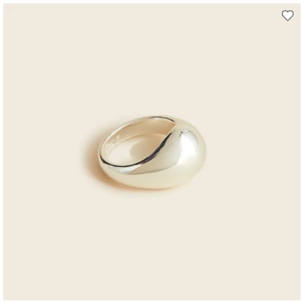 J. Crew‎ Sculptural Orb Ring NWT size 5 silver Style BB495